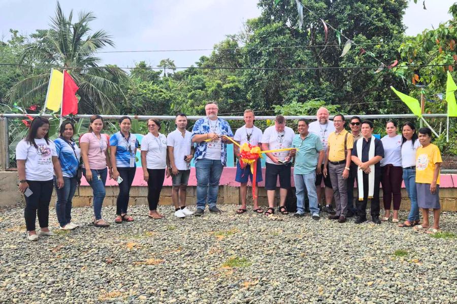 opening ceremony at San Miguel school