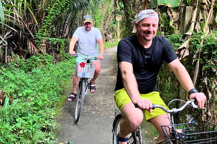 bicycle ride through local villages 