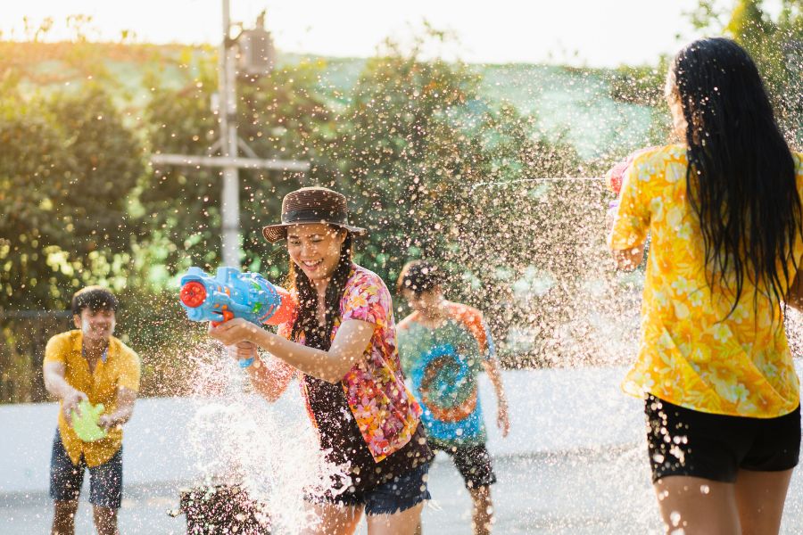 Songkran Thai New Year water festivities