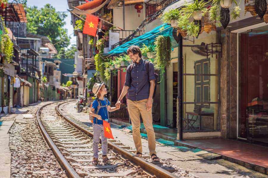 Hanoi train street