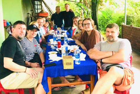 Homemade meal with the family