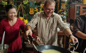 Vietnamese pancake banh xeo - 2 Days Mekong Delta Private Tour