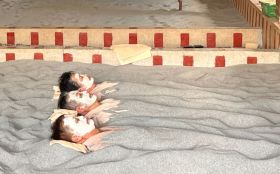 Relax in natural hot springs