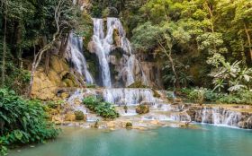 kuang si waterfall asia express tour