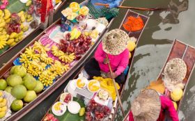 Floating markets, Bangkok 