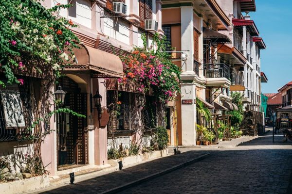 Side walk in Vigan City, Philippines