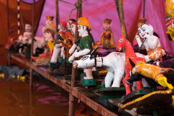 Vietnamese traditional water puppetry