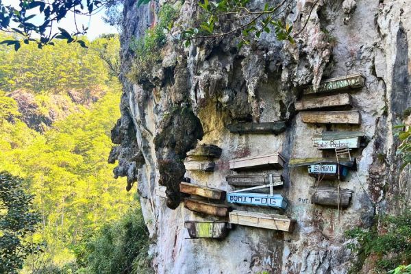 Hanging coffins in Sagada, Philippines