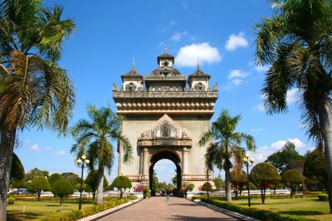 Patuxai Monument Vientiane Laos