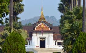 alms-giving ceremony laos