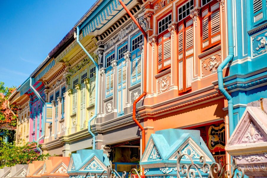 Colorful Peranakan House in Joo Chiat, Singapore