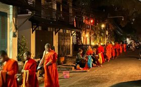 Luang Prabang wieczorem