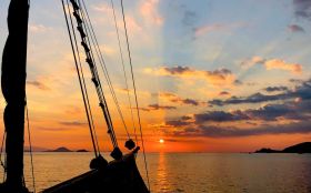 Cruising through the pristine waters of Komodo National Park