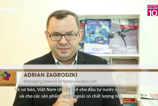Adrian Zagrodzki, MakeYourAsia on VTC10 - Sharing Vietnam TV show