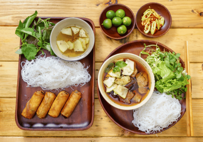 Bun cha Hanoi food - 7 Days Northern Vietnam Private Tour