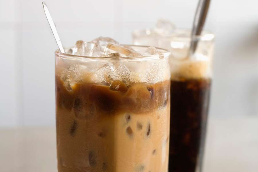 Vietnamese black and condensed milk coffee