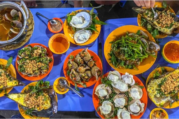 Vietnam seafood selection