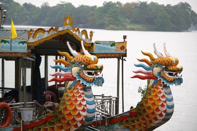 Dragon boat on Perfume River