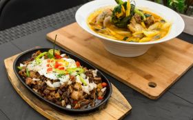 Local cuisine on a Manila