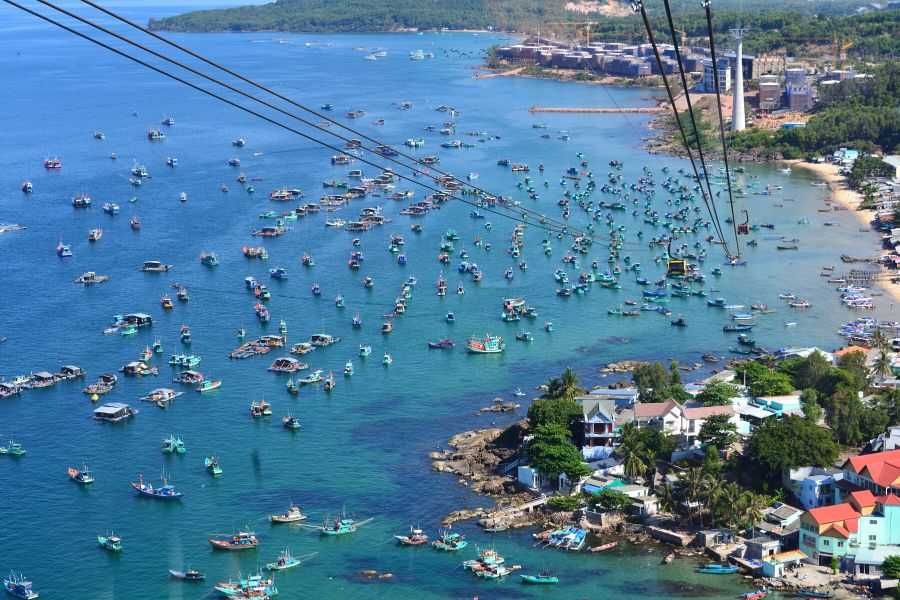 Cable car view in Phu Quoc island