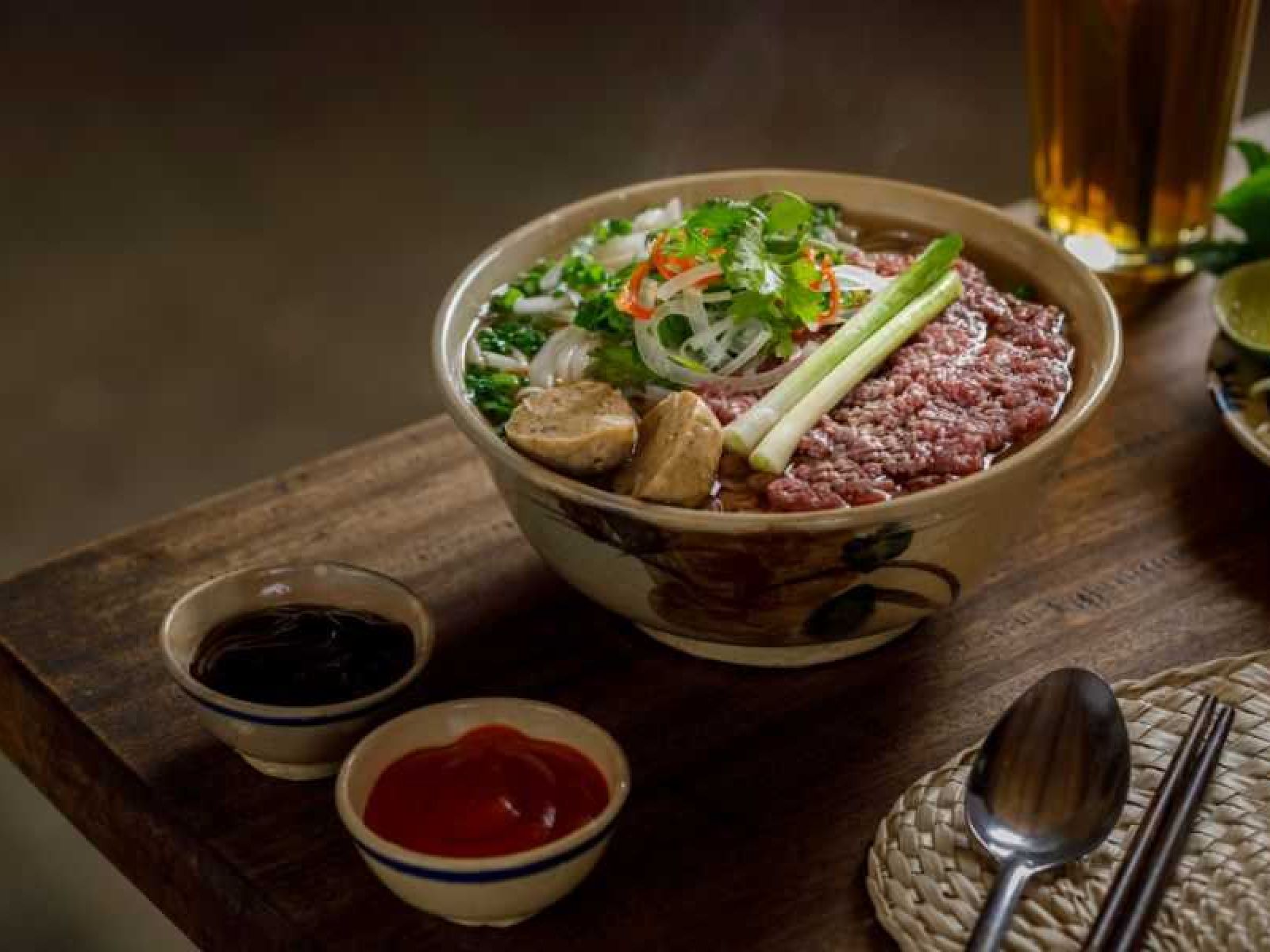 Vietnamese Pho noodles